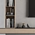 Stylish TV Wall Set - Wood & Concrete 3D model small image 2