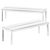 Modern Outdoor Bench 150x48x43 cm 3D model small image 2