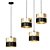 Elegant TK Lighting Hilton Pendant 3D model small image 1