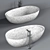 Luxurious Antonio Lupi Bathtubs with Mixers Set 3D model small image 5