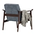 Modern West Elm Armchair 3D model small image 5