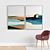 Elegant Frames S-296: Set of 2 Paintings in High-Quality Materials 3D model small image 5
