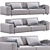 Crossstyle Sofa: Modern, Stylish, and Functional 3D model small image 1