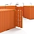 Versatile 10-40 ft Container: RAL 2000 Color Option 3D model small image 4