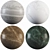 Elegant Marble Collection: Statuario, Bayona, Daino, Manaos 3D model small image 1