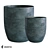 Midnight Collection Vase3: Elegant Concrete Planters 3D model small image 1