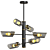 Elegant Lumen Lux Chandelier 3D model small image 1