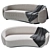 Amore Sofa: Organic Elegance & Exceptional Comfort 3D model small image 1