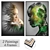 Artful Masterpieces: 2 Paintings with 4 Frame Options 3D model small image 1