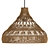 Elegant Macrame Chandelier 3D model small image 3