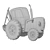 Powerful 15K Poly Blue Tractor 3D model small image 6