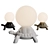 QEEBOO Turtle Carry Lamp: Portable & Stylish Lighting 3D model small image 1