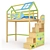 Aviator Kids Bed-House with Ladder 3D model small image 4