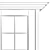 Sliding Door Partition - White, Gray, Blue 3D model small image 5