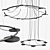 Elegant CARY Chandelier Illuminates with Style 3D model small image 2
