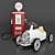 Baghera Metal Speedster Car: Durable and Safe Toy 3D model small image 1