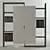 Eco Modular Wardrobe 3D model small image 1