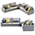 Rendezvous Modern Modular Sofa 3D model small image 2