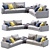 Rendezvous Modern Modular Sofa 3D model small image 3