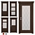 Dante 5-Piece Interior Doors: Holz Elegance 3D model small image 1