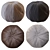 Mason Outdoor Pouf - Stylish and Comfortable Patio Seating 3D model small image 1