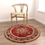 Title: Versatile Round Rugs Set 3D model small image 6