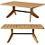 Kinney Teak Outdoor Coffee Table: Stylish and Durable 3D model small image 1