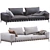 Modern Italian Design Sofa Flexform Gregory 3D model small image 3