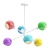 Vibrant 6-Light Globes 3D model small image 1