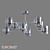 Modern Loft-Style Ceiling Chandelier Eurosvet 70127/8 Arcada 3D model small image 3