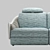 Calilla Sofa: Innovative Design by Natuzzi Italia 3D model small image 2