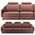 Calilla Sofa: Innovative Design by Natuzzi Italia 3D model small image 4