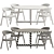 Bentwood Silla Dining Set 3D model small image 3