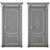 Sleek Contemporary Interior Door 3D model small image 4