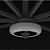 Black Theme Parasol with Dual Lights 3D model small image 10