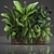 Tropical Plant Assortment in Rustic Metal Pots 3D model small image 5