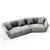Modern Upholstered Sofa by Kagan 3D model small image 3