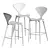 Chic Cherner Wood Stool 3D model small image 6