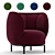 Wittmann VUELTA 80 Modern Fabric Steel Lounge Chair 3D model small image 1