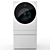 LG SIGNATURE Double Drum Washing Machine 3D model small image 1