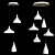 Elegant Simplicity: Swell Chandelier 3D model small image 3