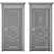 Modern Interior Door 3D Model 3D model small image 4