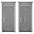 Modern UV Mapped Interior Door 3D model small image 4