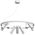 Scandinavian Style LED Chandelier 3D model small image 2