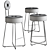 Modern Lotta Bar Stool: Sleek and Stylish 3D model small image 2