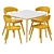 OMTÄNKSAM Table and Chairs Set 3D model small image 2
