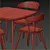 OMTÄNKSAM Table and Chairs Set 3D model small image 6