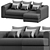 Luxurious Medison Corner Sofa 3D model small image 2