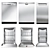 Bosch Dishwasher Collection: Sleek Stainless Steel 3D model small image 1