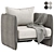 Luxury Comfort: Domkapa Miller Armchair 3D model small image 1